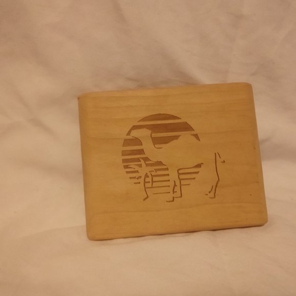 VINTAGE CAMEL JOE CIGARETTE WOODEN CARVING - Picture 1 of 1